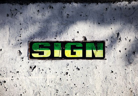 SIGN here