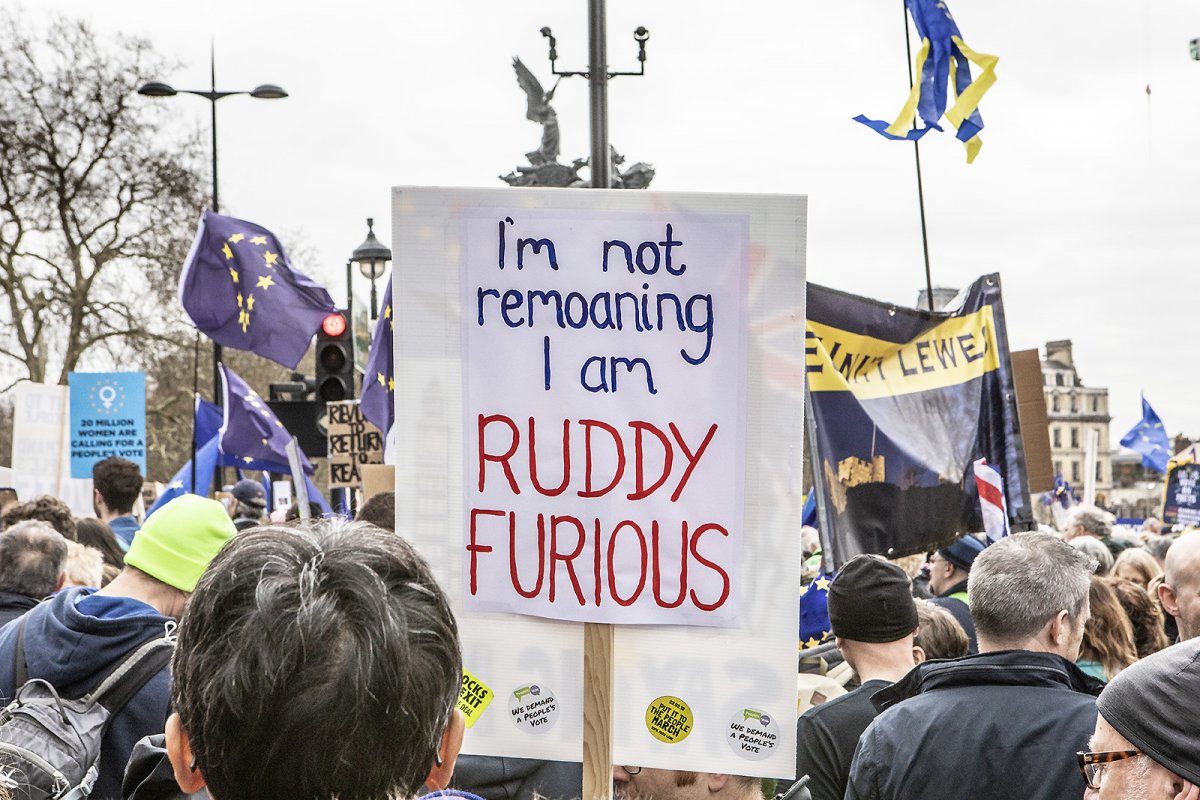 a very British protest