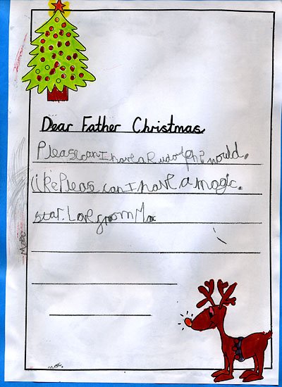 Dear Father Christmas...