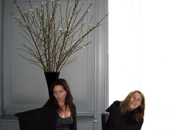 the welcome party...