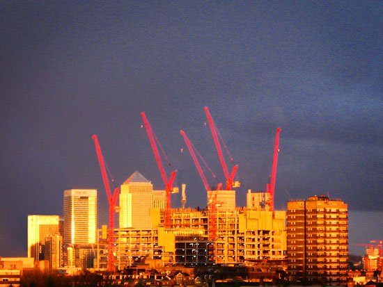 view from the 5th floor of shoreditch house