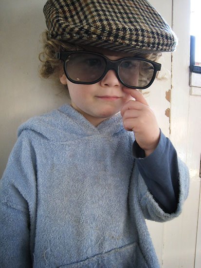 big hats big glasses