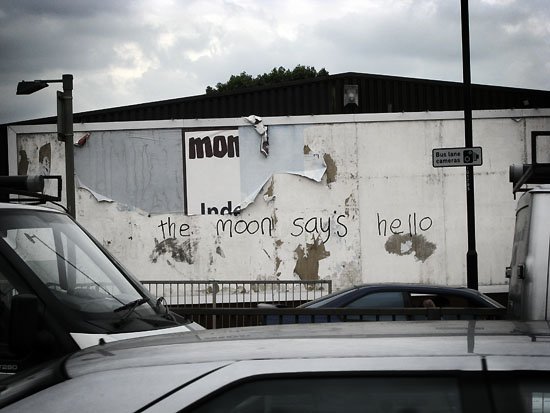 the moon says hello...