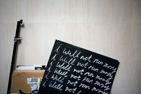 i will not run away...