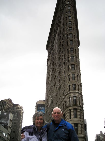 mum-mum and dad-dad at the flat iron building