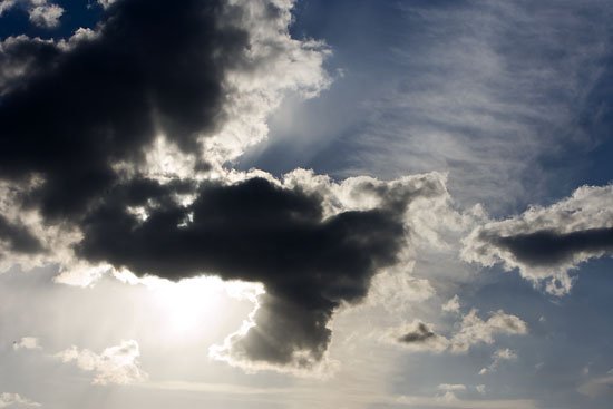 the opposite of little fluffy clouds