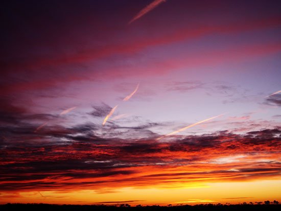 sunrise at the perou farm