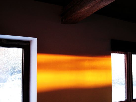 the only lights in my office