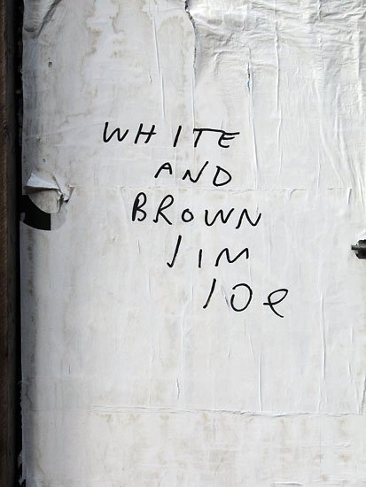 white and brown jim joe