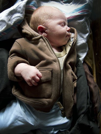 keaton aged 10 (days)