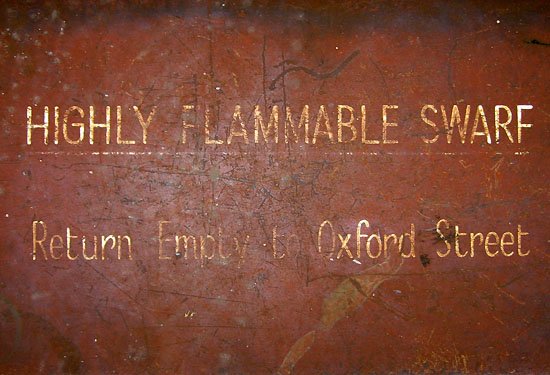 highly flammable swarf