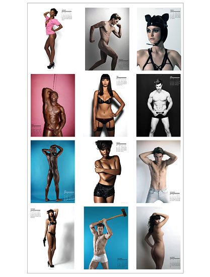 dirty sexy calendar 2012