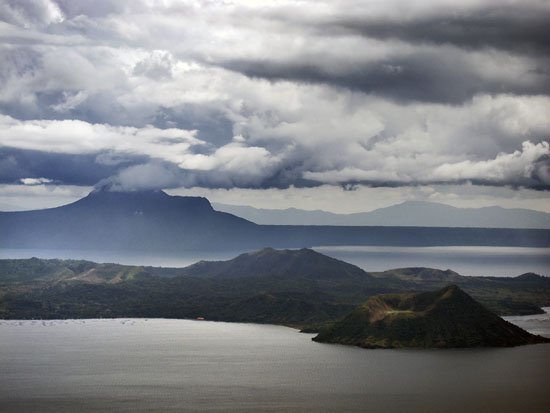 a lake within a volcano within a volcano within a lake