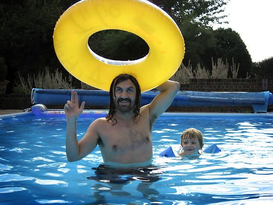 jesus in the pool