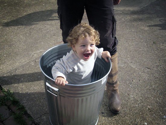 z in a bin