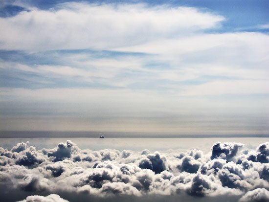 somewhere high between london and ibiza