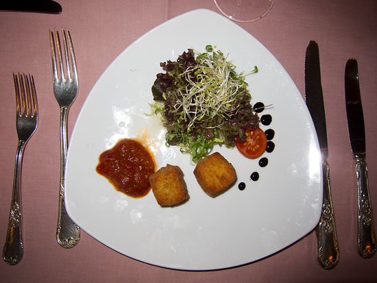 two cheesy croquettes,,,