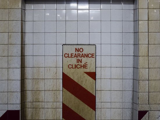 NO CLEARANCE IN THE CLICHE