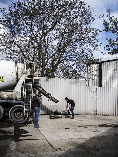 30 wheel barrows of cement please