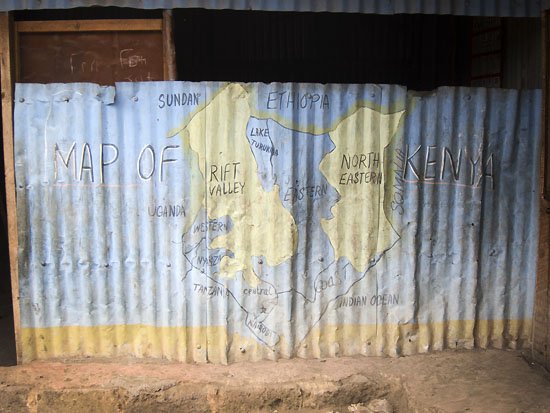 map of kenya