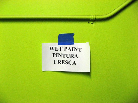 pintura fresca