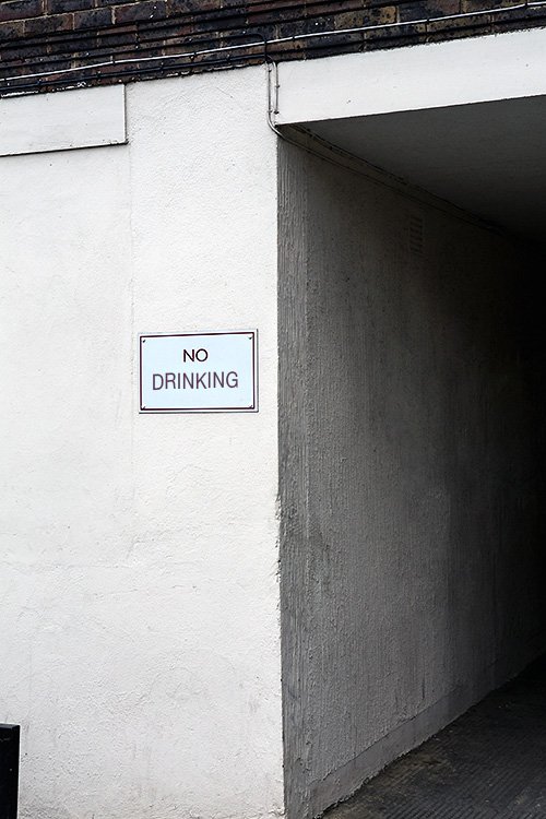 no spitting