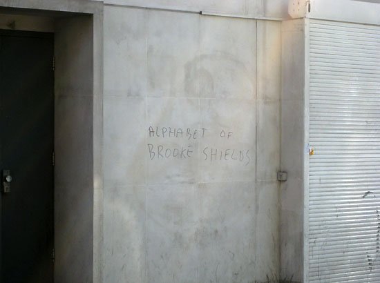 alphabet of brooke shields