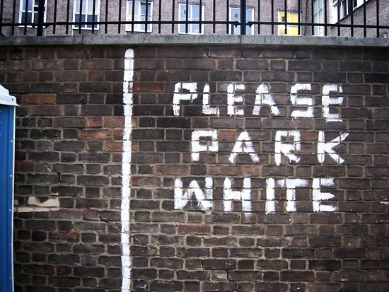 please park white