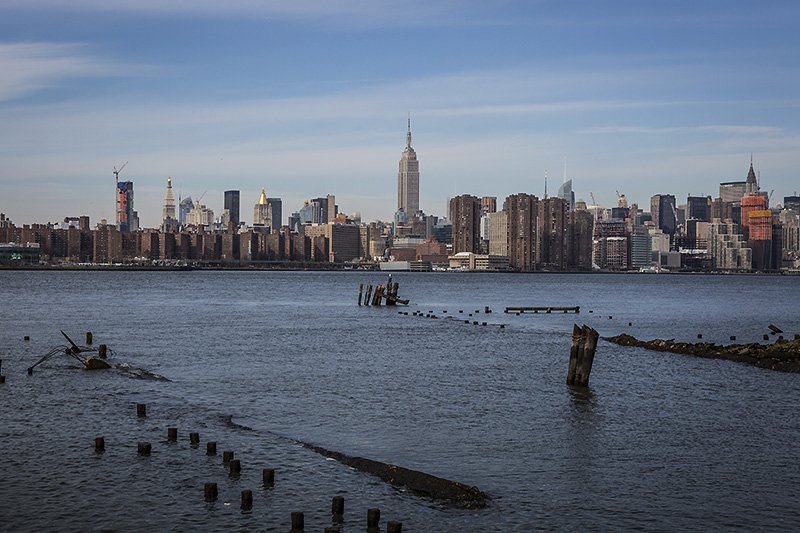 looking back from williamsburg
