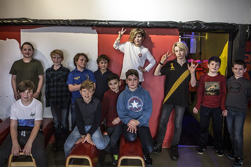 zs birthday party at laser rush