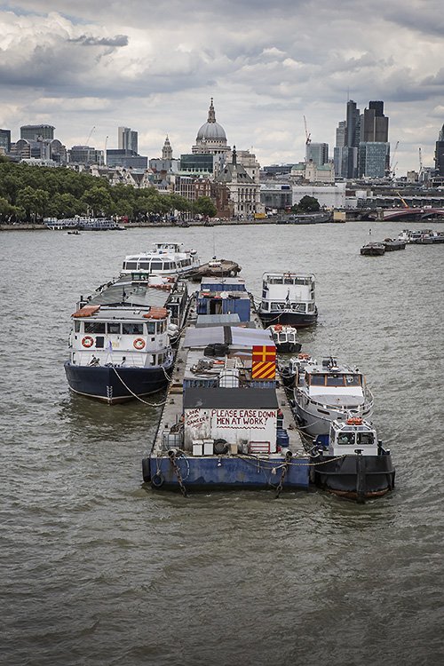 please ease down. men at work