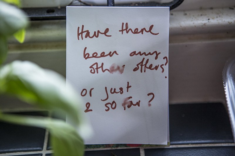 the boy with tape on his face