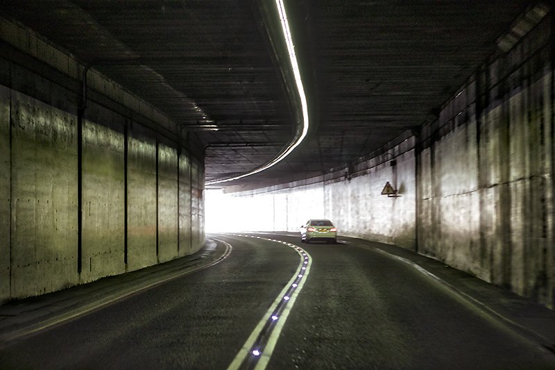 light at the end of a tunnel